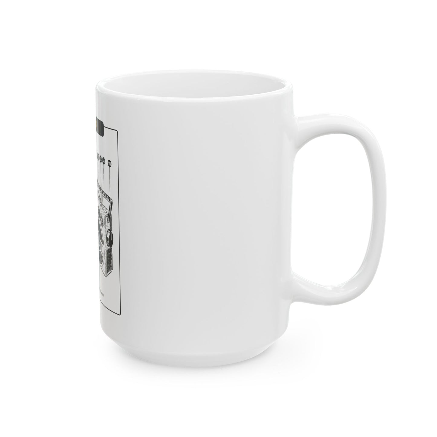 Boombox Blueprint Mug