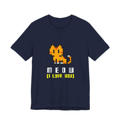 Meow Pixel Cat Tee