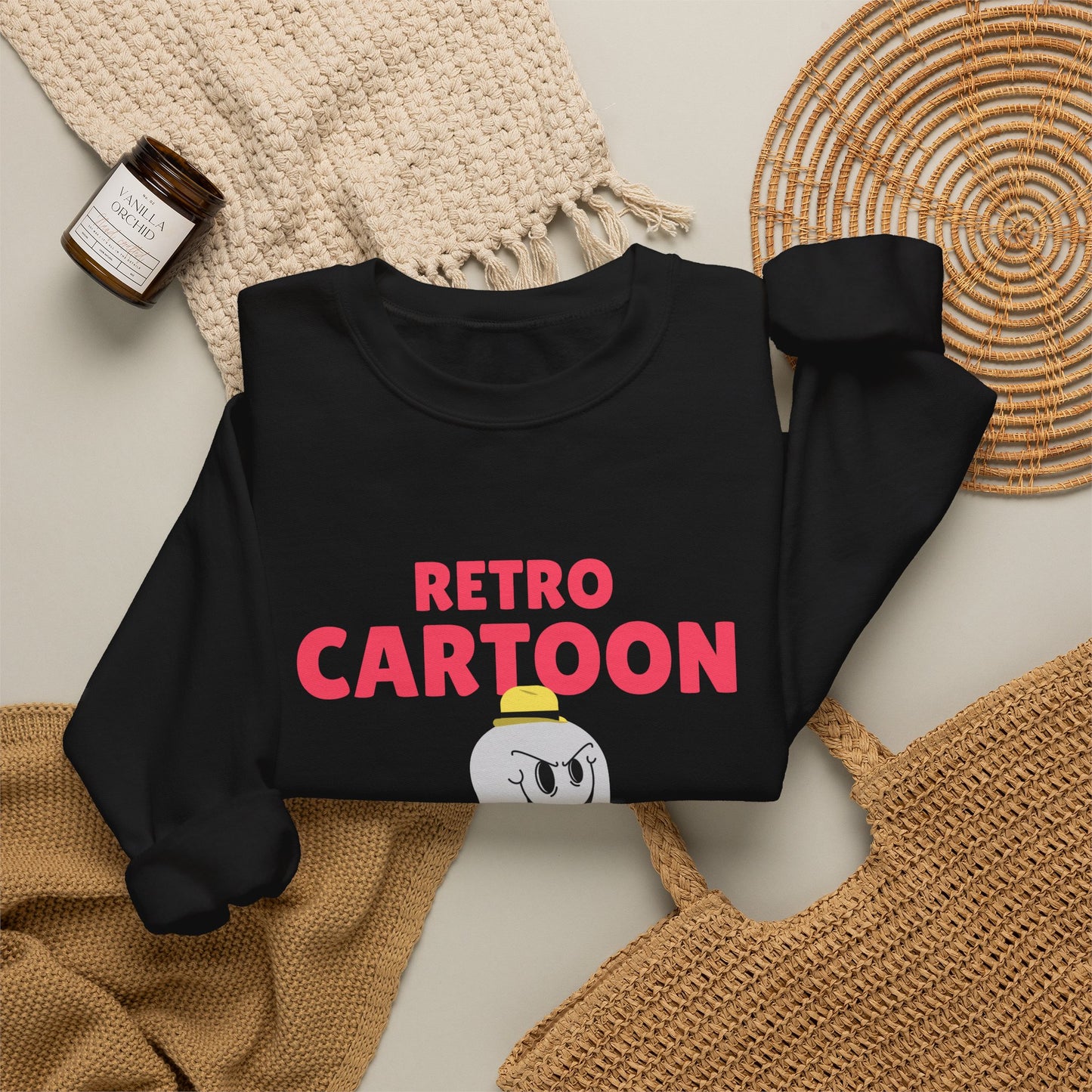 Retro Cartoon Ghost Sweatshirt