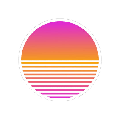 Sunset Grid Sticker