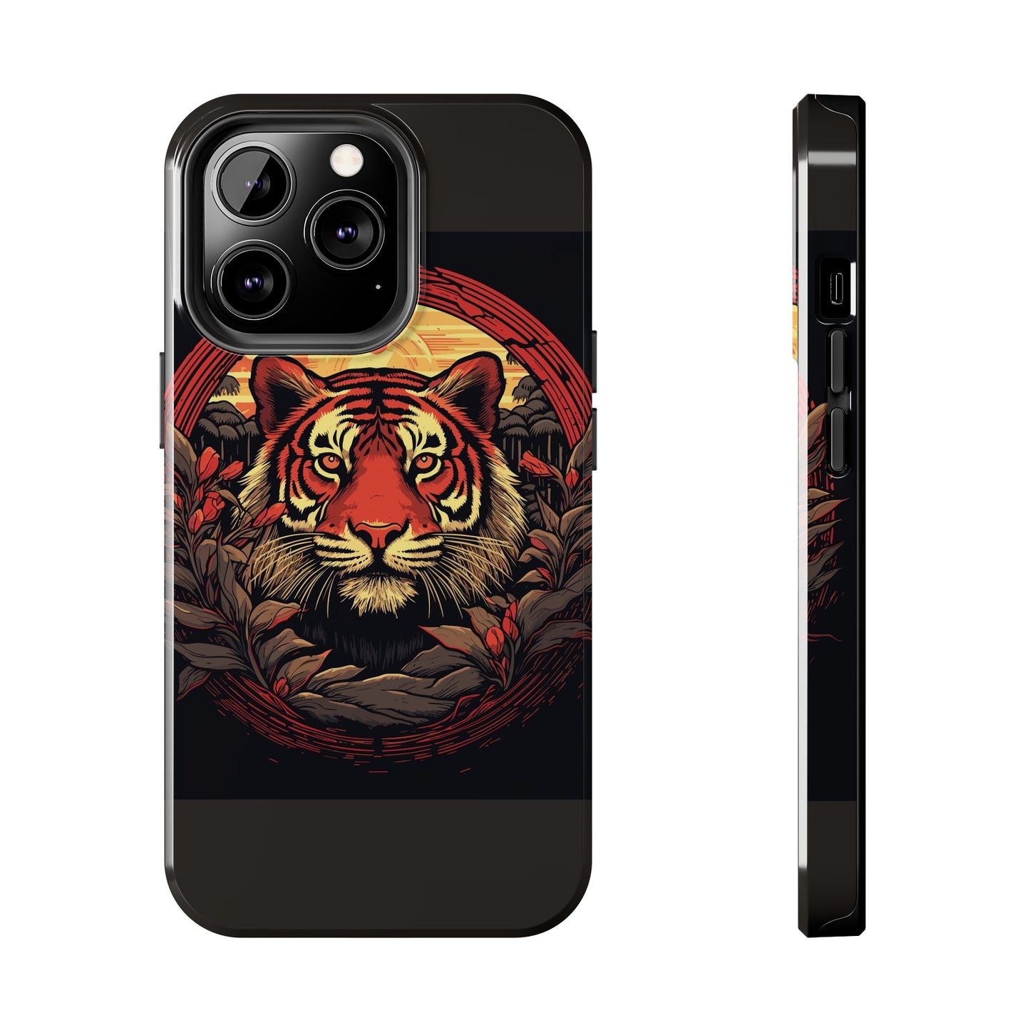 Tiger Wreath Tough Phone Case