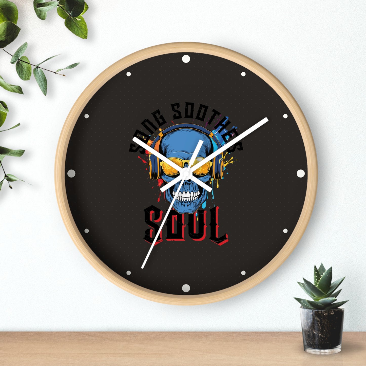 Song Soothes the Soul Wall Clock