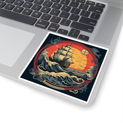 Tall Ship Storm Sticker