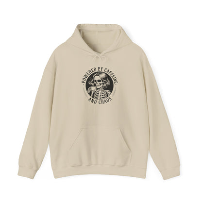 Powered by Caffeine and Chaos Hoodie