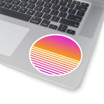 Sunset Grid Sticker