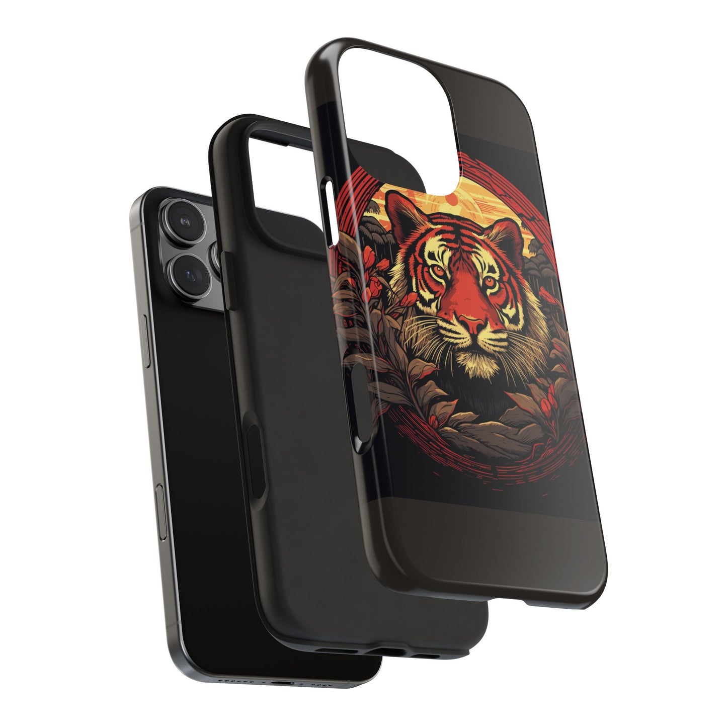 Tiger Wreath Tough Phone Case