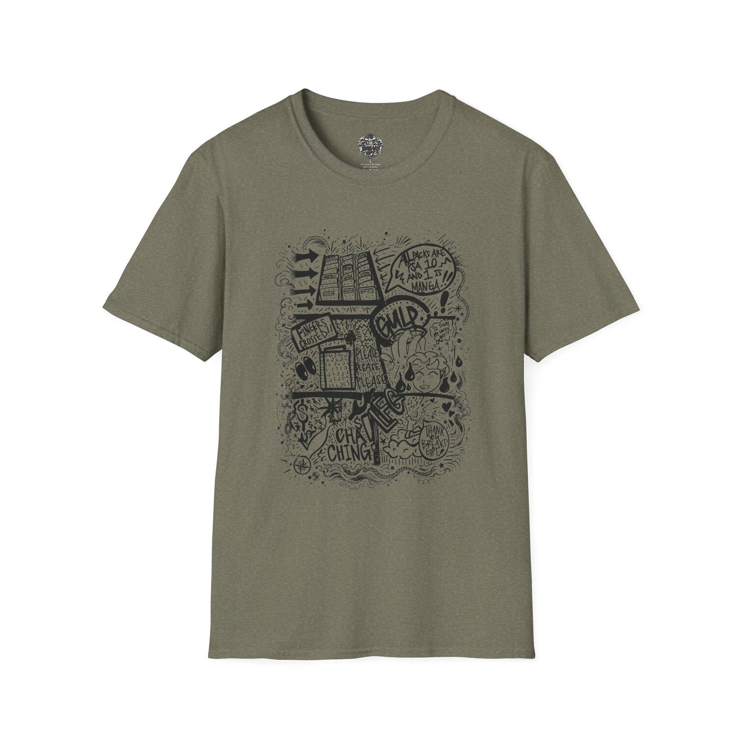 BreaksGPT Manga Card Breaker T-Shirt | Pirate Trading Card Graphic Tee