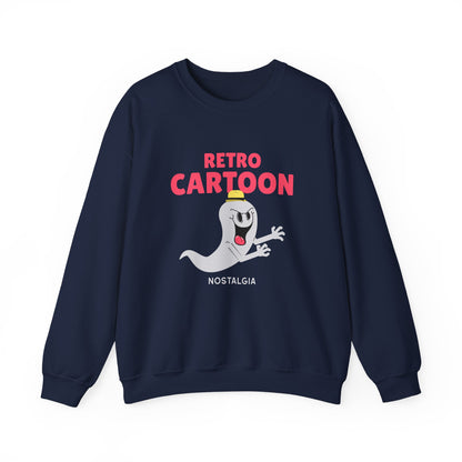 Retro Cartoon Ghost Sweatshirt