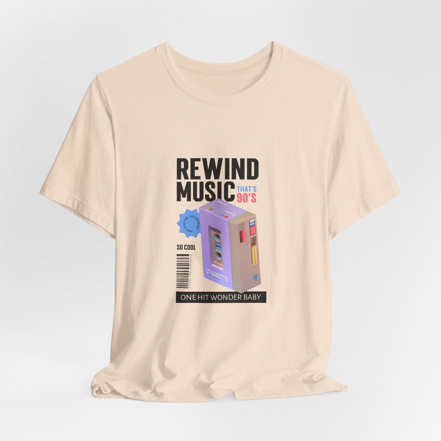 Rewind Music Cassette Tee