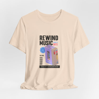 Rewind Music Cassette Tee