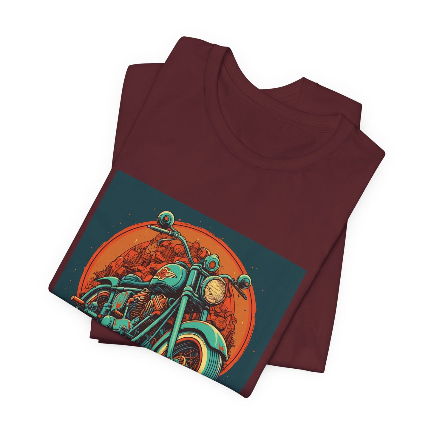 Classic Motorcycle Sunset Tee