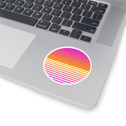 Sunset Grid Sticker