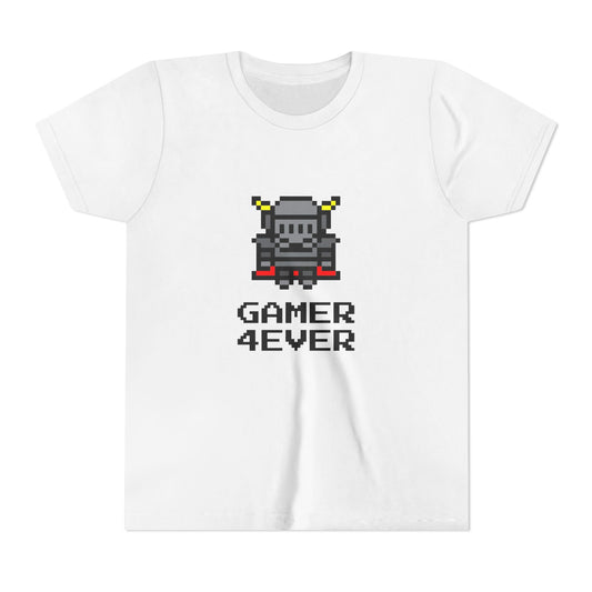 Gamer 4Ever youth tee with retro print