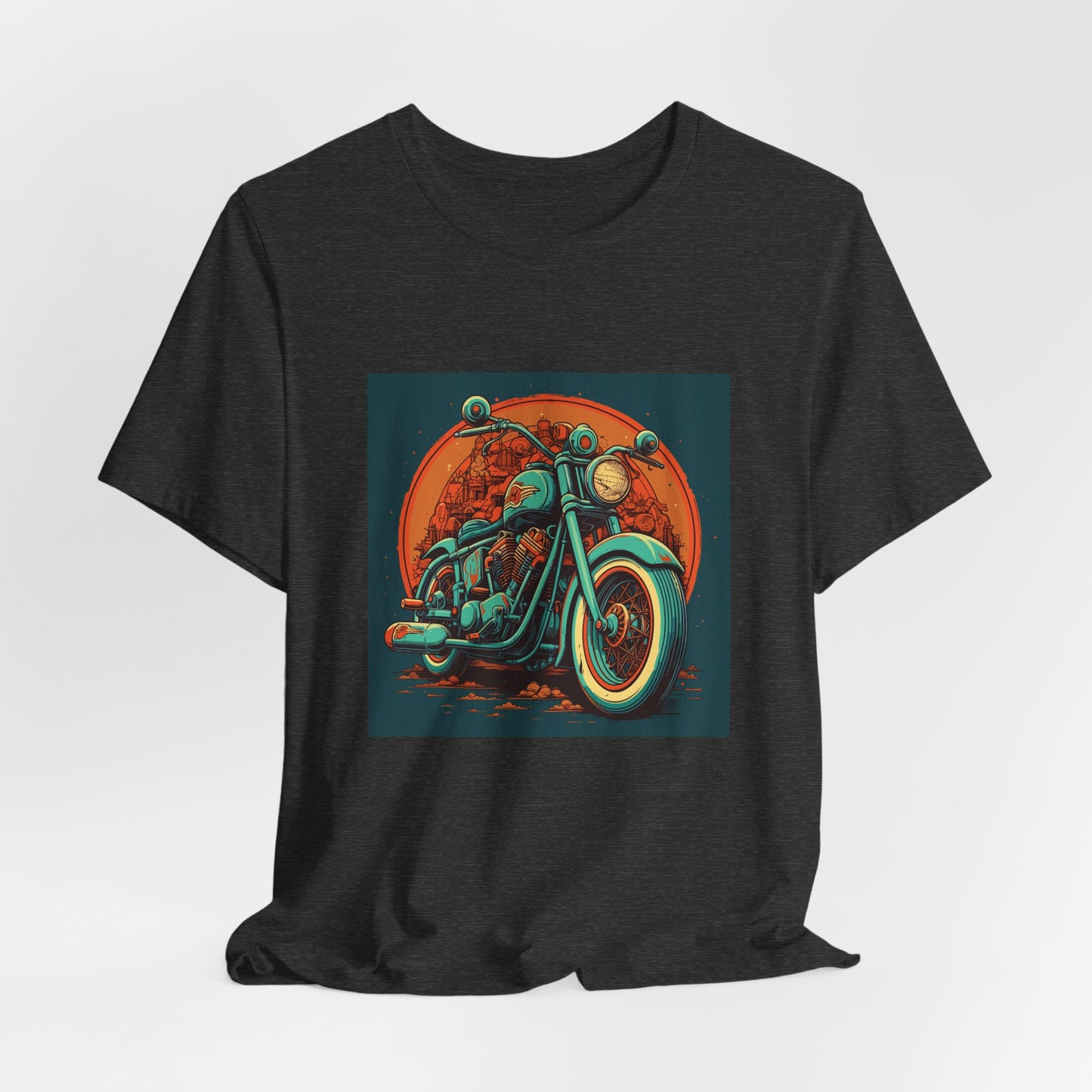 Classic Motorcycle Sunset Tee