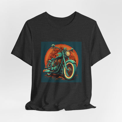 Classic Motorcycle Sunset Tee