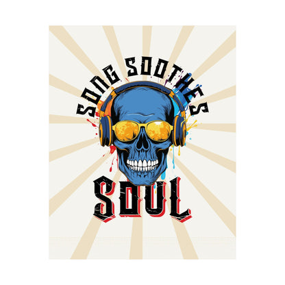 Song Soothes the Soul Retro Poster