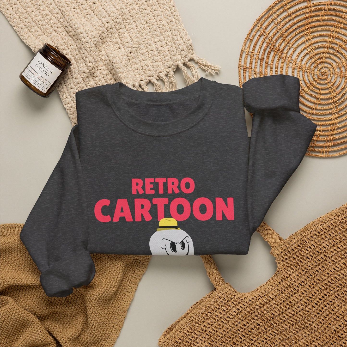Retro Cartoon Ghost Sweatshirt