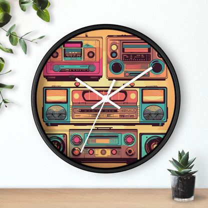 Boombox Collection Wall Clock
