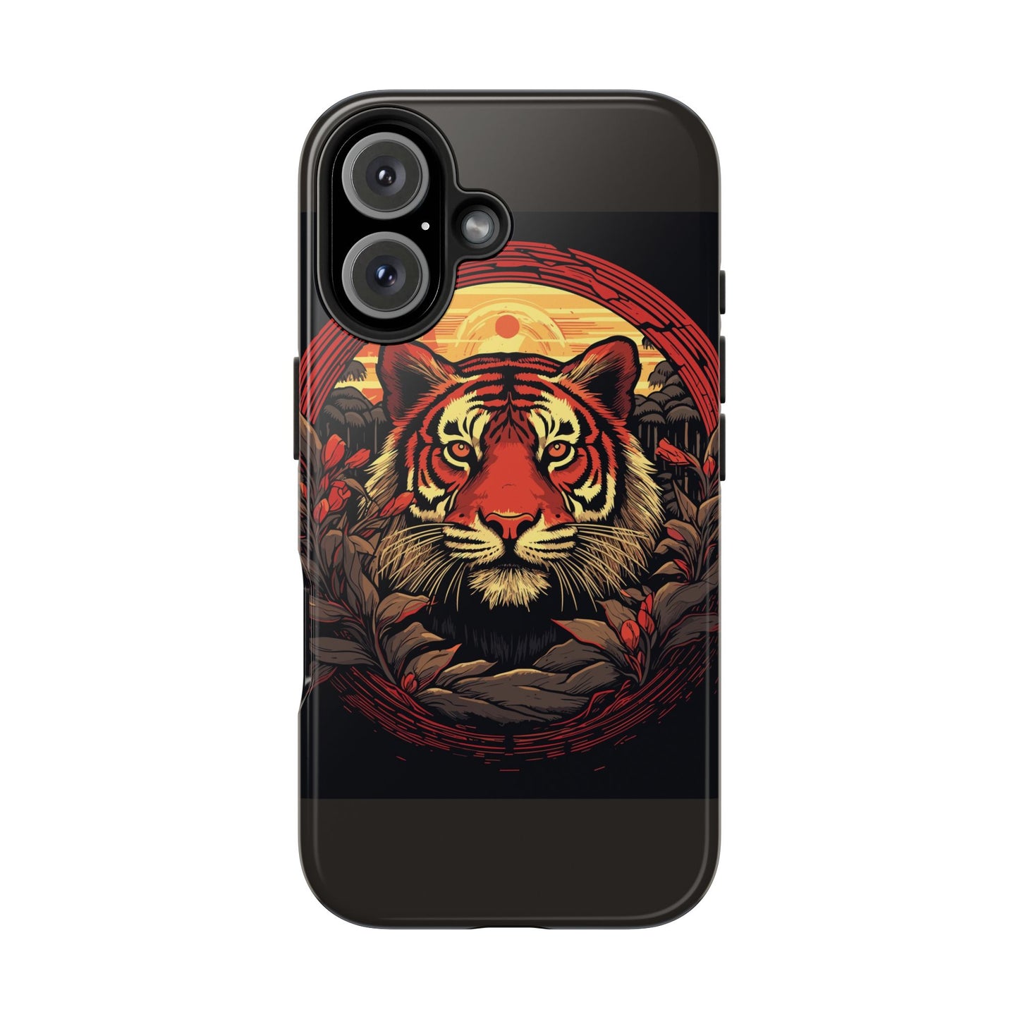 Tiger Wreath Tough Phone Case