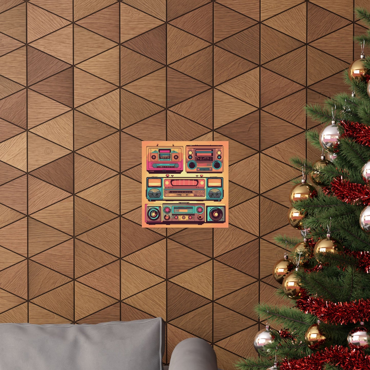 Boombox Collection Square Art Print