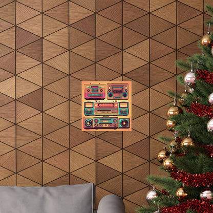 Boombox Collection Square Art Print