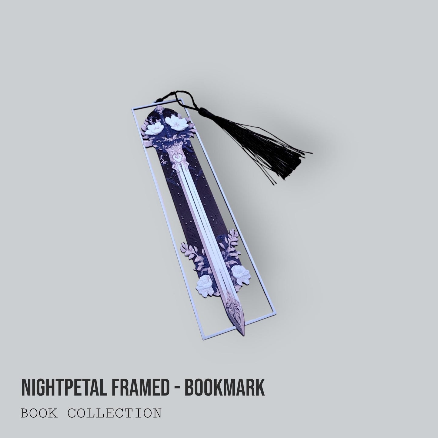 Bookmark Collection – Skull Garden Set, Skullture, Nightpetal, Great Wave – Gothic & Artistic Bookmarks with Tassels