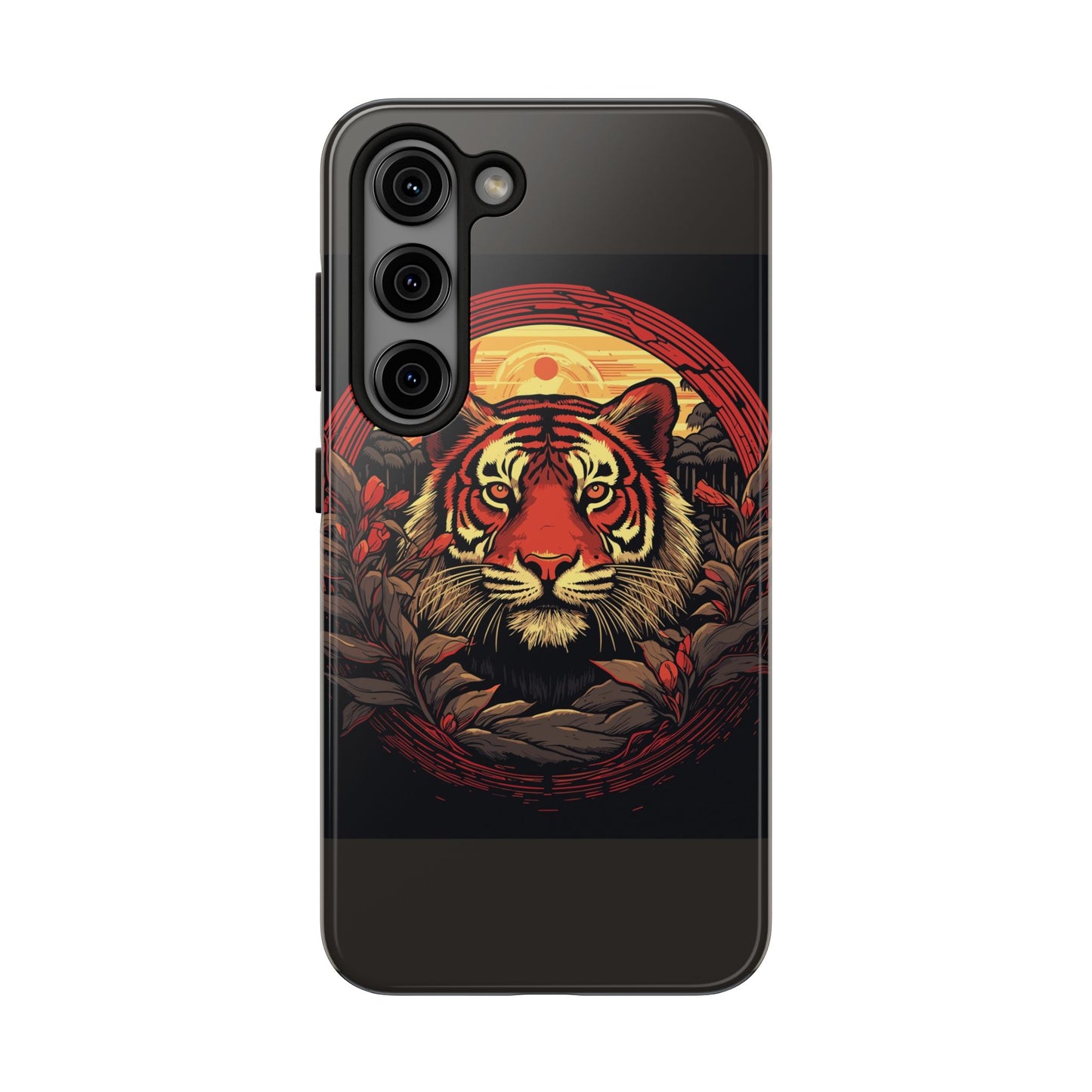 Tiger Wreath Tough Phone Case