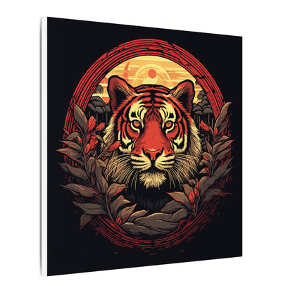 Tiger Wreath Canvas Print