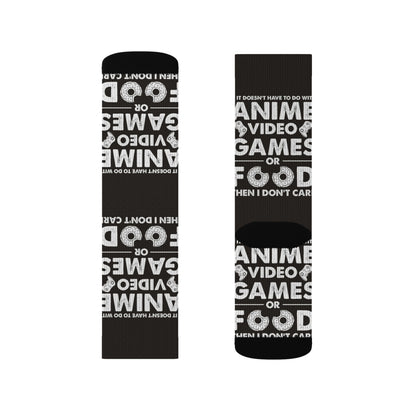 Anime, Video Games, or Food Crew Socks