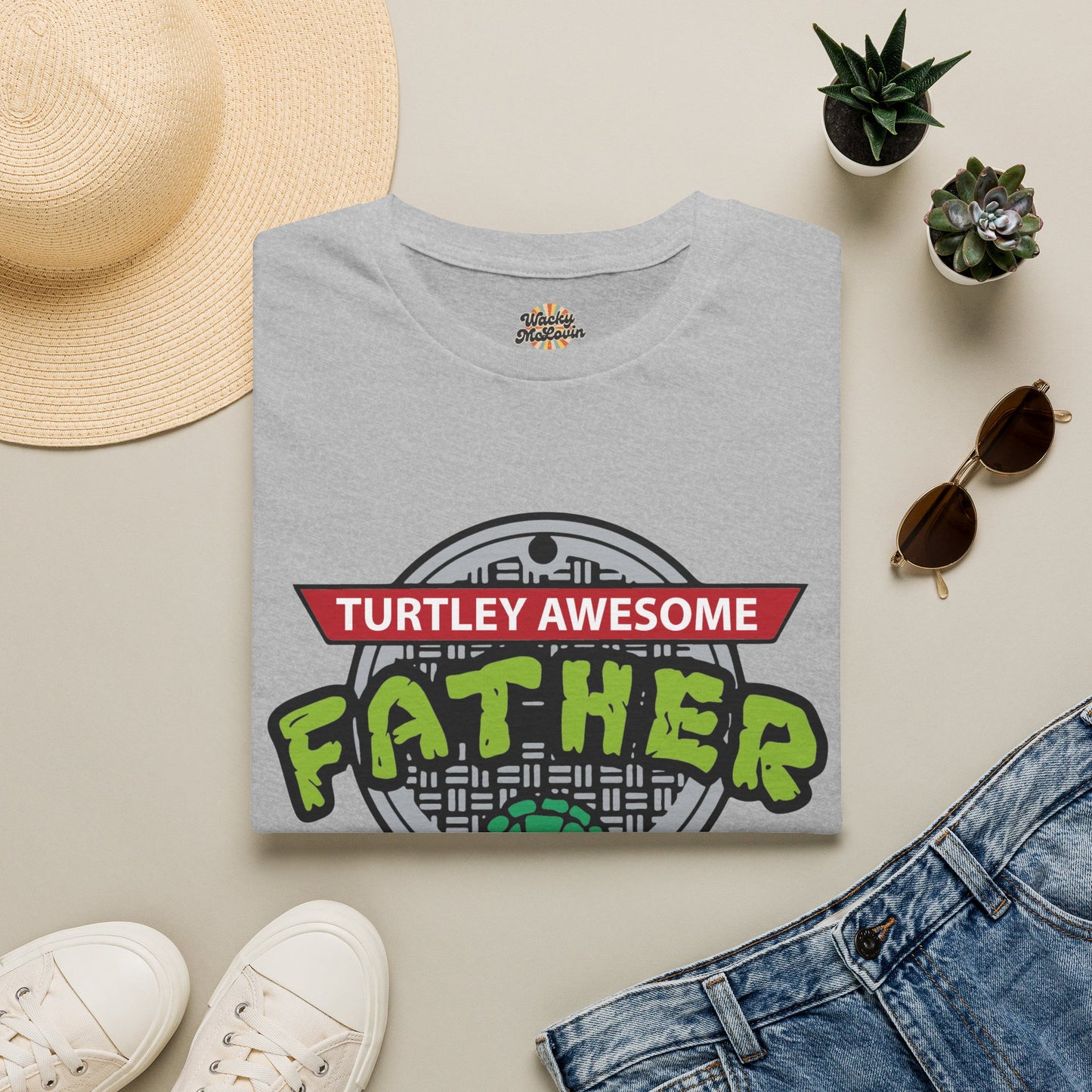 Turtley Awesome Father Tee