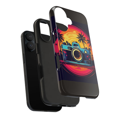 Retro Camera Sunset Tough Phone Case
