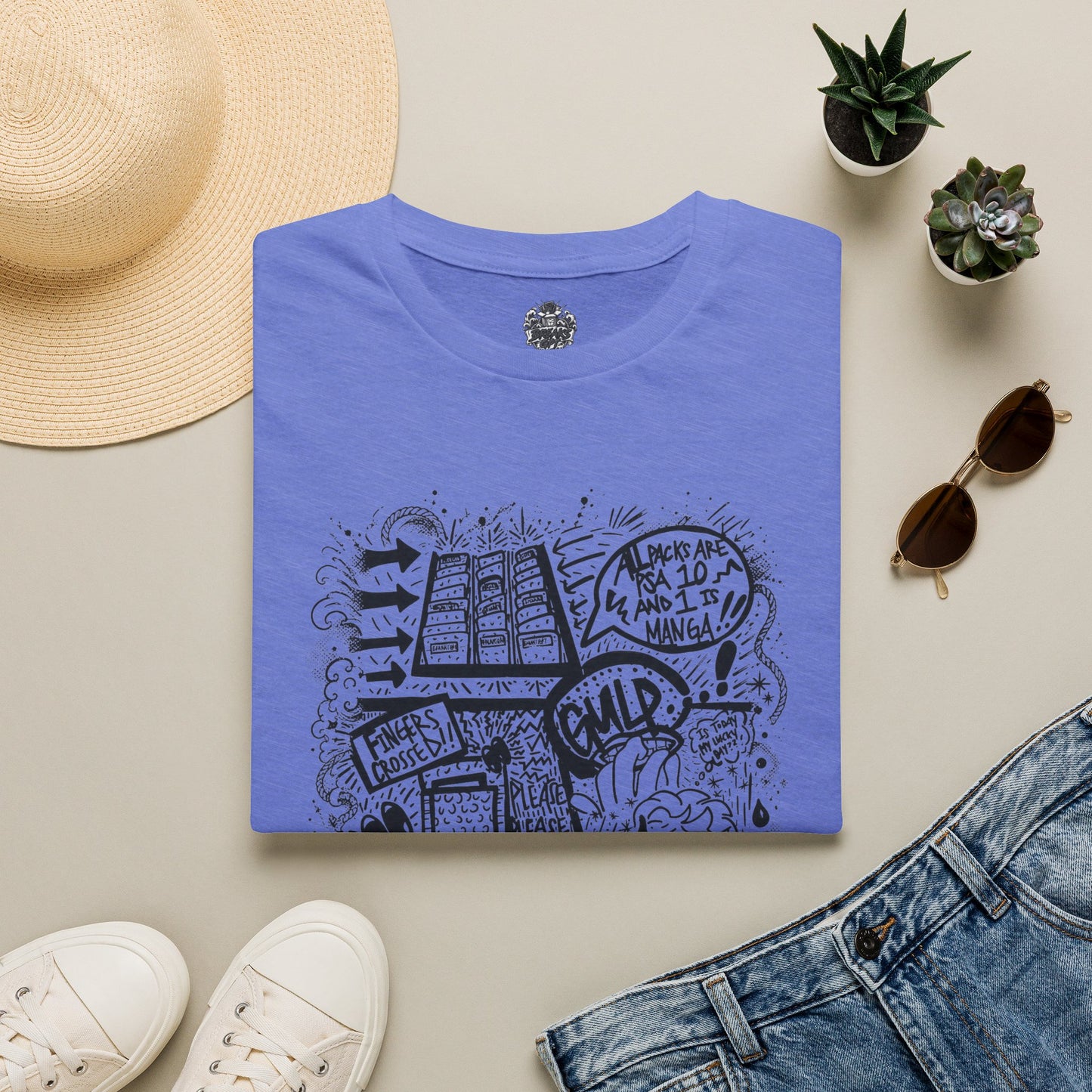 BreaksGPT Manga Card Breaker T-Shirt | Pirate Trading Card Graphic Tee