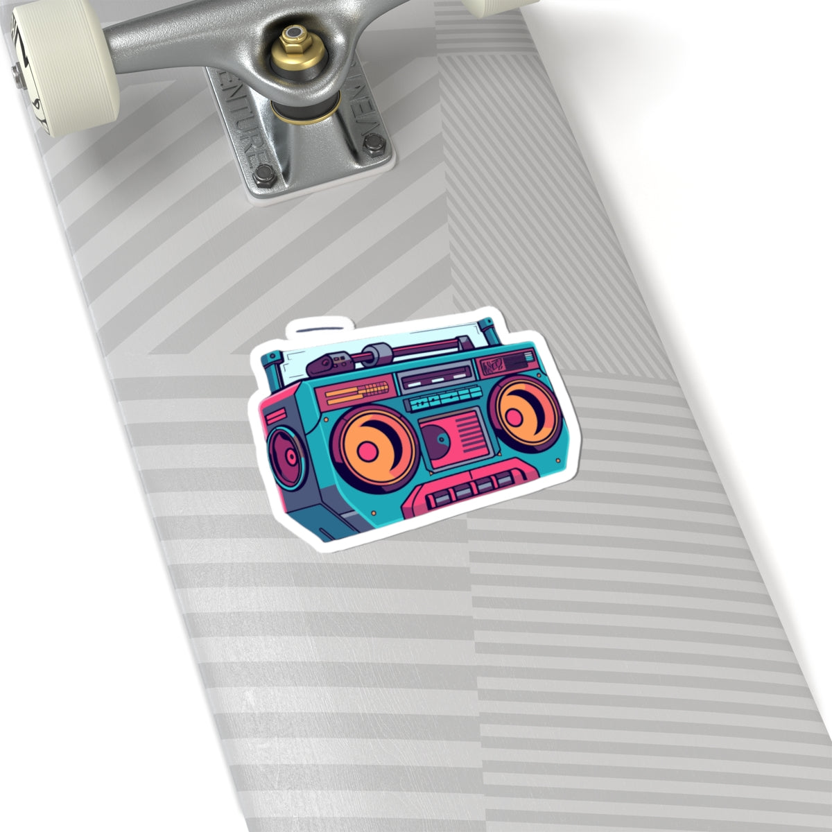 Retro Boombox Kiss-Cut Sticker