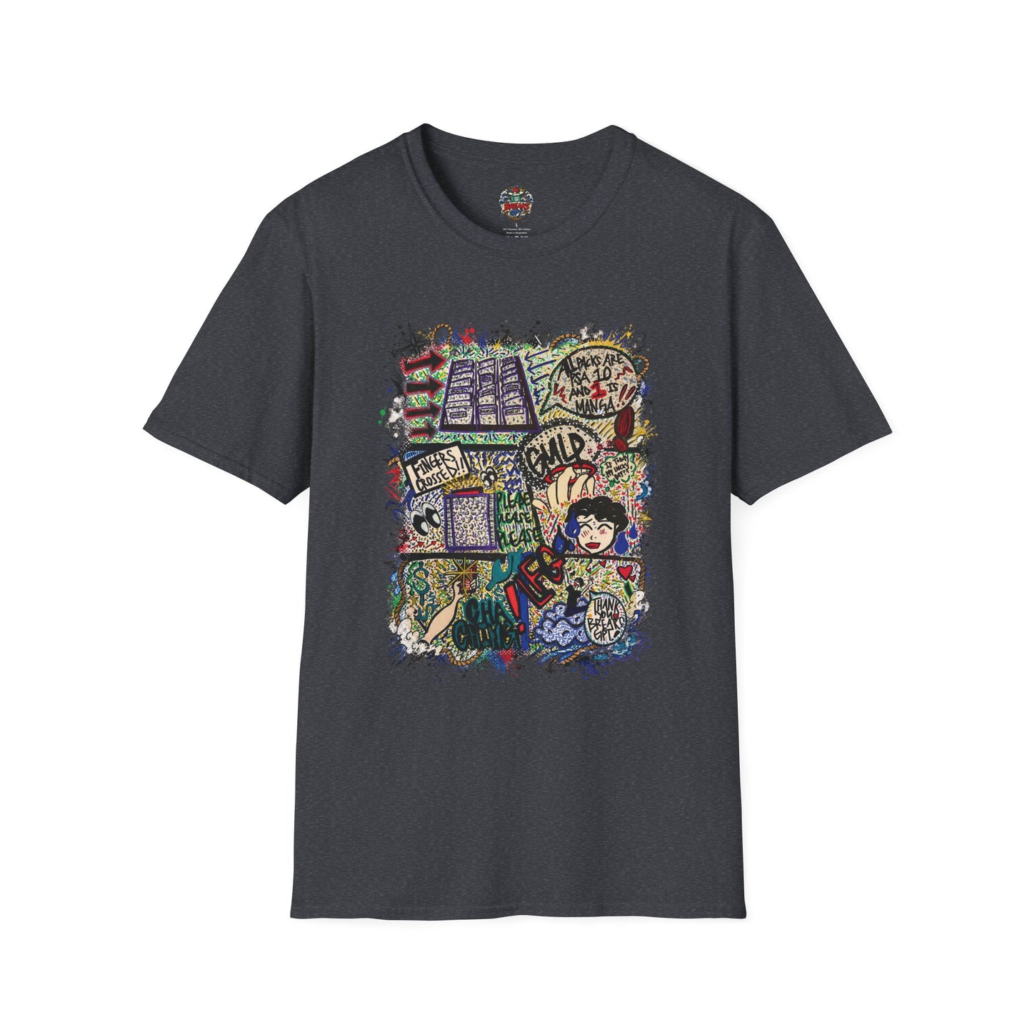 BreaksGPT Manga Card Breaker T-Shirt | Pirate Trading Card Graphic Tee Color Version