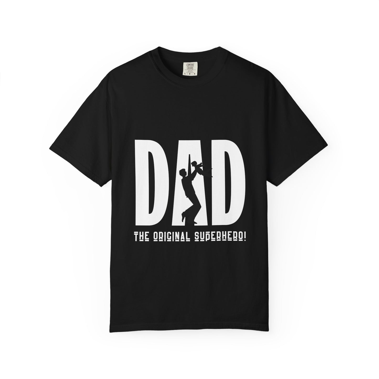 DAD The Original Superhero Shirt | Heavyweight Vintage Style Dad Tee | Perfect Father’s Day Gift