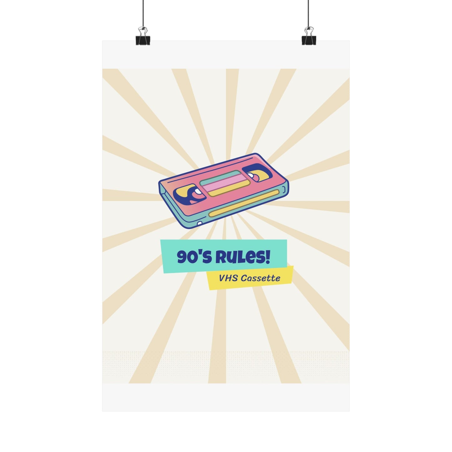 90's Rules! Retro Poster