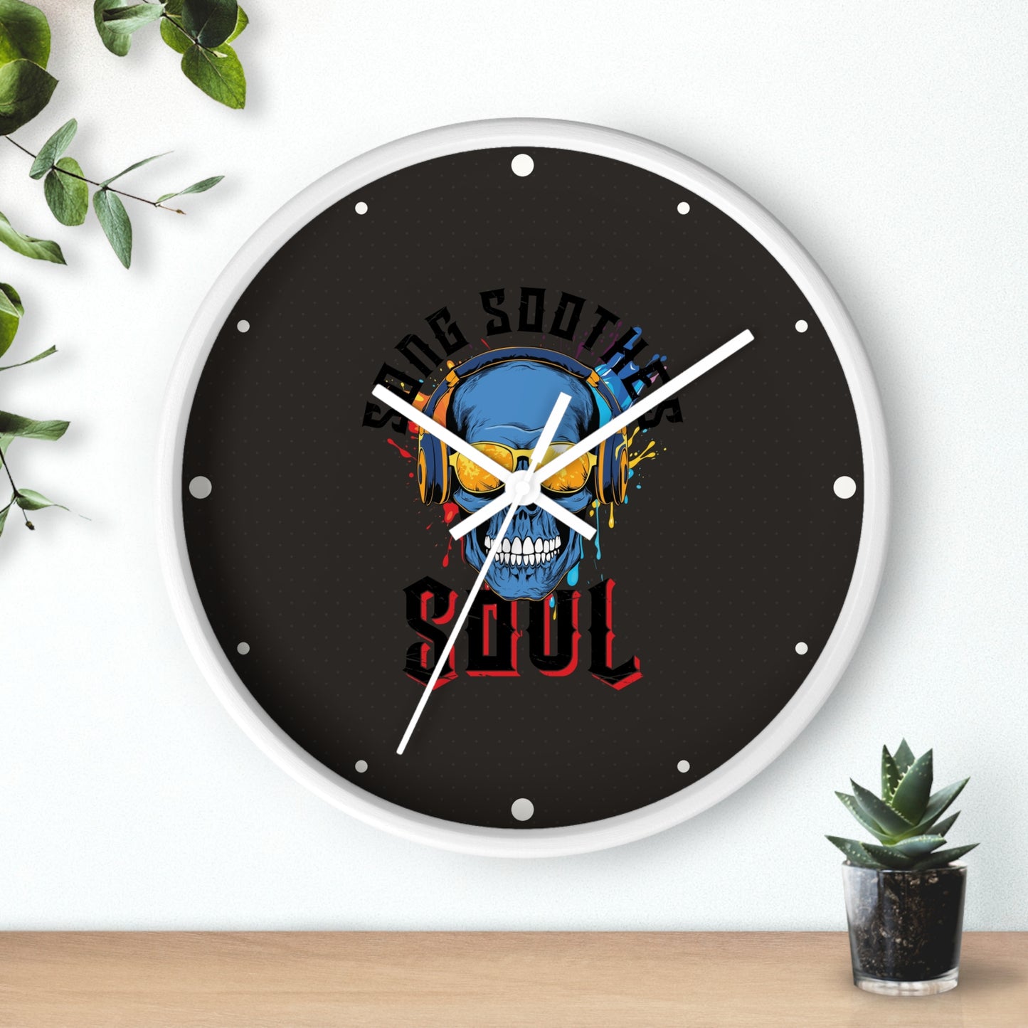 Song Soothes the Soul Wall Clock