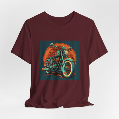 Classic Motorcycle Sunset Tee