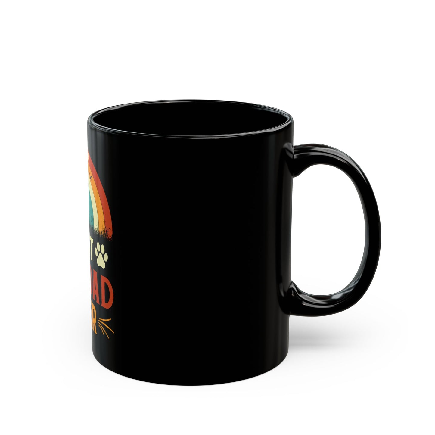 Best Cat Dad Ever Black Coffee Mug