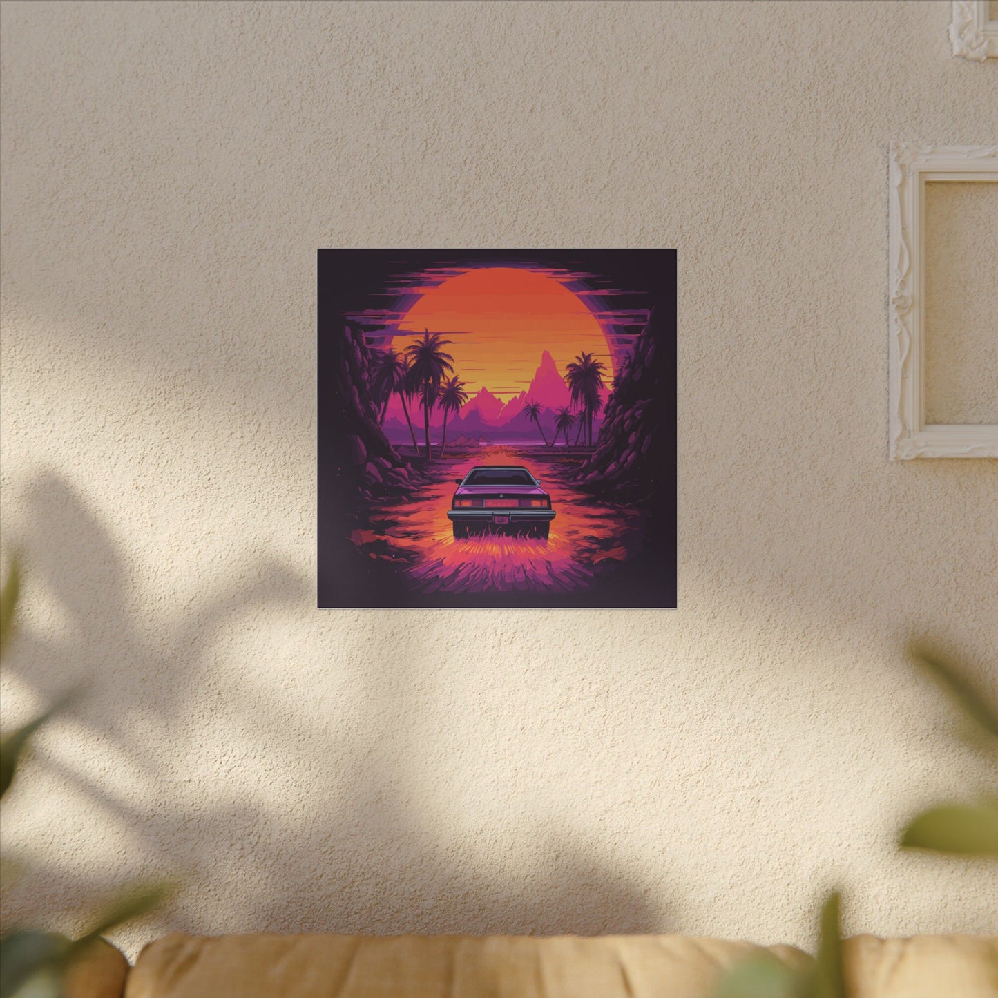 Drive-In Night Canvas Print