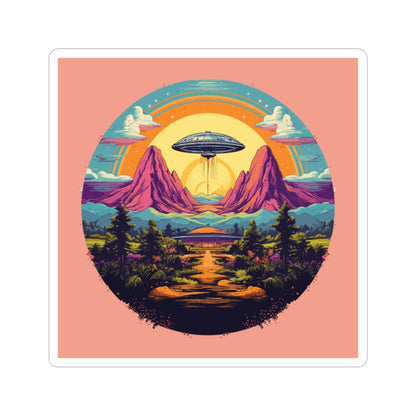 Rainbow Saucer Sticker