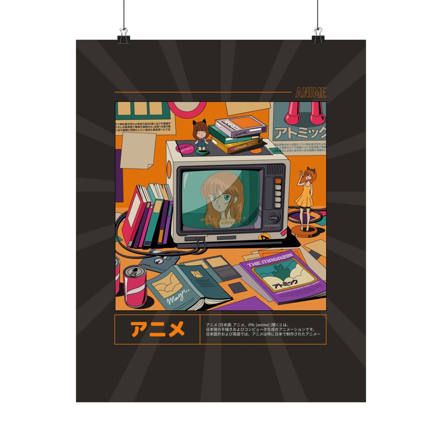 Anime Den Retro Poster