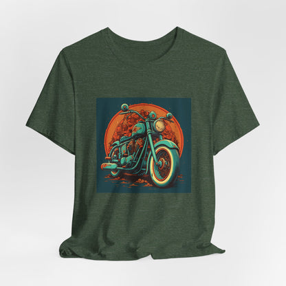 Classic Motorcycle Sunset Tee