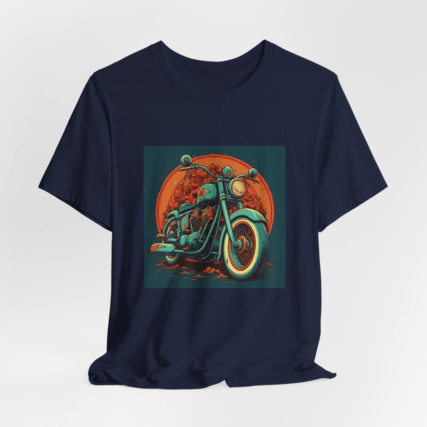 Classic Motorcycle Sunset Tee