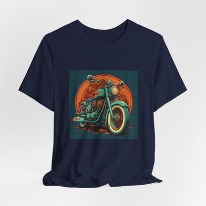 Classic Motorcycle Sunset Tee