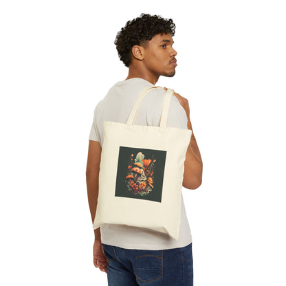 Midnight Garden Canvas Tote