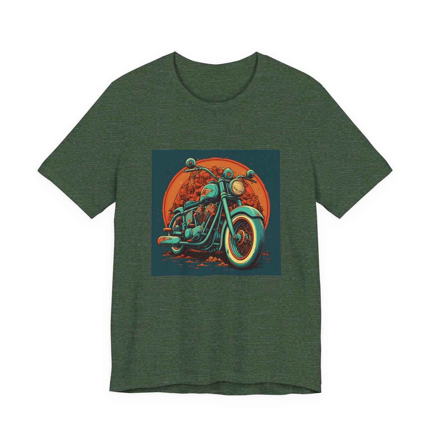 Classic Motorcycle Sunset Tee