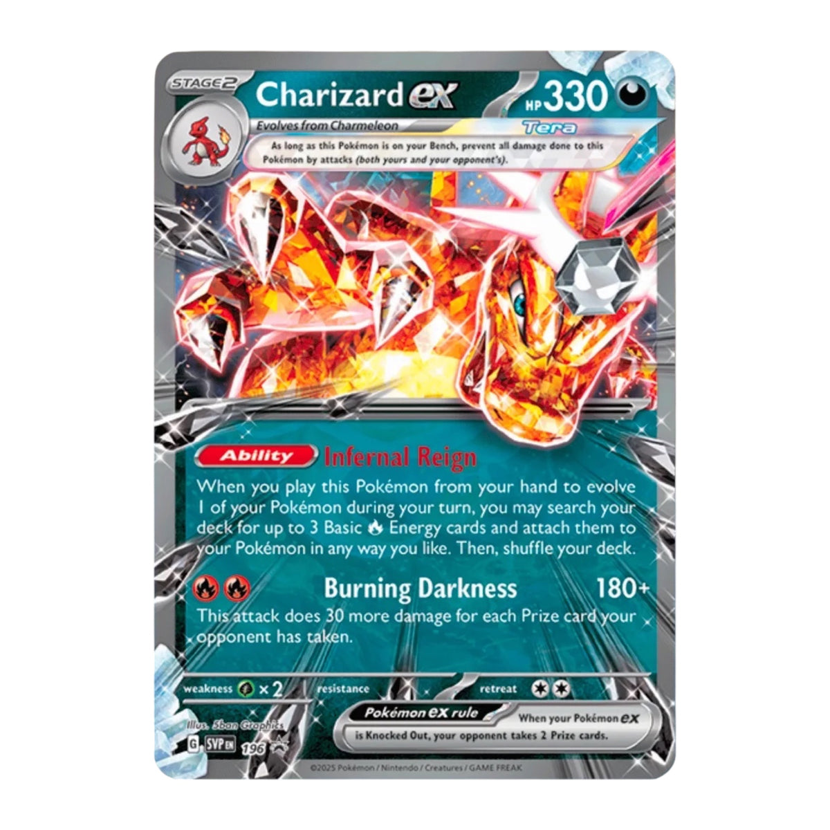 Pokémon TCG Charizard ex Special Collection — detail of the included Charizard ex SVP 196 promo card; part of the sealed collection box, not sold separately