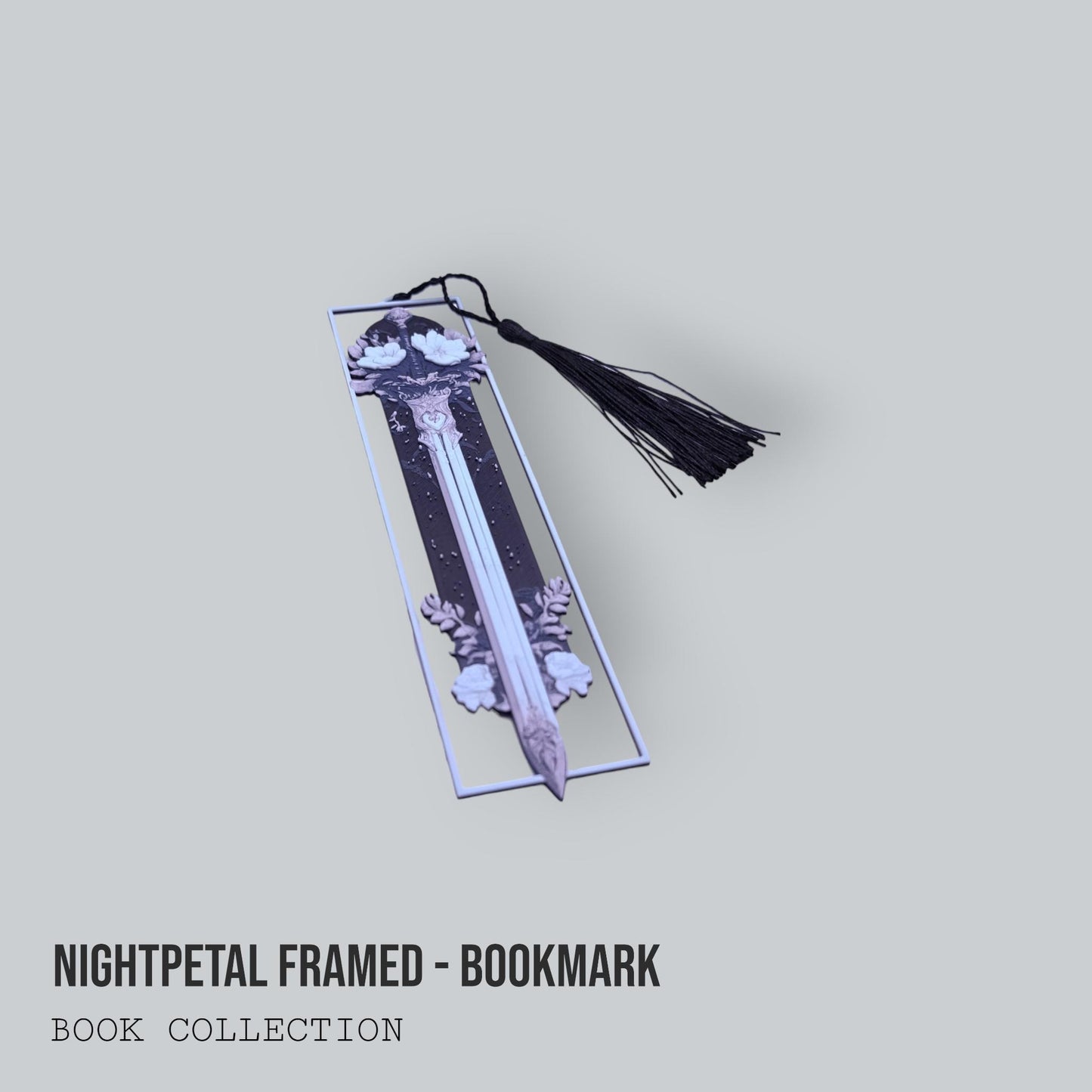 Bookmark Collection – Skull Garden Set, Skullture, Nightpetal, Great Wave – Gothic & Artistic Bookmarks with Tassels