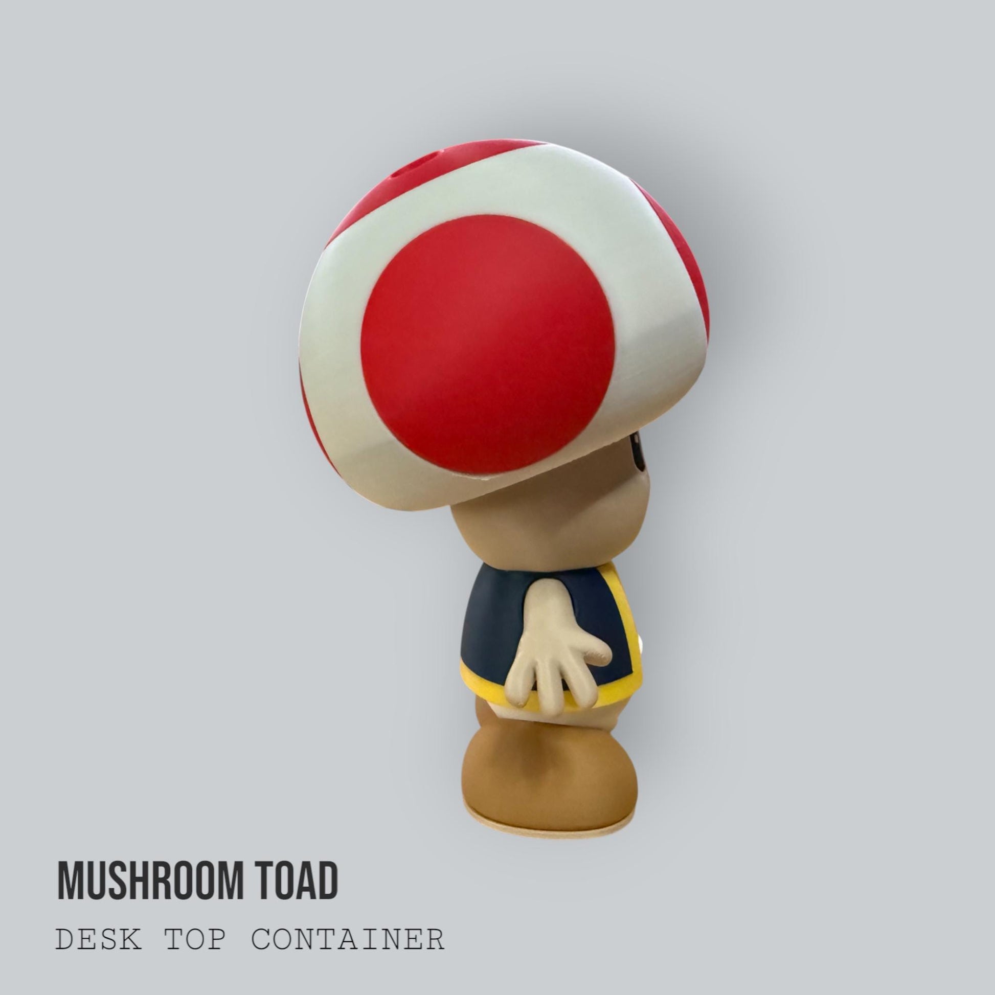 Mushroom Toad & Toadette Desk Container